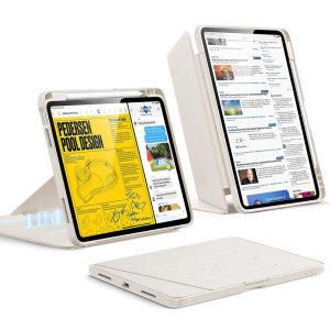 iPad Air 11 (M4) 2026 Flip Magnetic Case with Pencil Holder - Starlight