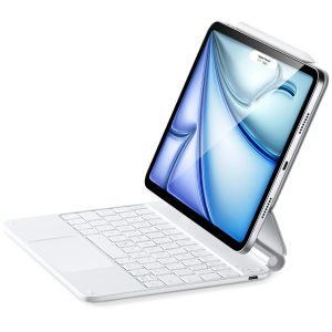iPad Air 11 (M4) 2026 Rebound Magnetic Keyboard Case - US Layout-White