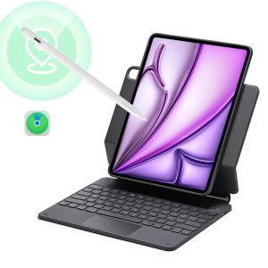 iPad Air 13  (2024) Rebound Magnetic Keyboard Case 360 Pencil Bundle - US Layout-Black