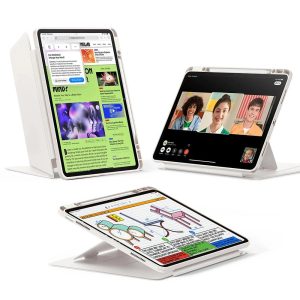 iPad Air 13 (2024) Flip Magnetic Case with Pencil Holder - Starlight