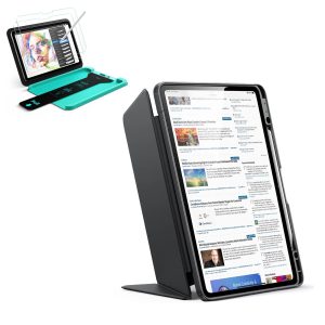 iPad Air 13 (M3) 2025 Bundle Flip Magnetic Case with Pencil Holder & Armorite  Paper-Feel Protection - Black