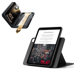iPad Air 13 (M4) 2026 Bundle Shift Magnetic Case & Armorite Pro Screen Protector With UltraFit Tray - Black