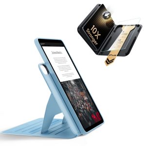iPad Air 13 (M4) 2026 Bundle Shift Magnetic Case & Armorite Pro Screen Protector With UltraFit Tray - Blue