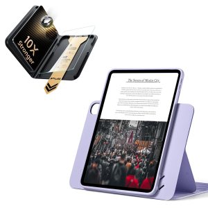 iPad Air 13 (M4) 2026 Bundle Shift Magnetic Case & Armorite Pro Screen Protector With UltraFit Tray - Light Purple