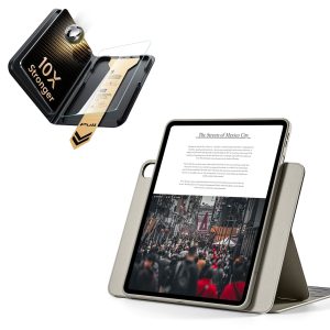 iPad Air 13 (M4) 2026 Bundle Shift Magnetic Case & Armorite Pro Screen Protector With UltraFit Tray - Titanium
