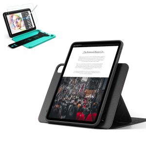 iPad Air 13 (M3) 2025 Bundle Shift Magnetic Case & Armorite  Paper-Feel Protection - Black