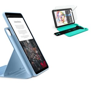 iPad Air 13 (M4) 2026 Bundle Shift Magnetic Case & Armorite® Paper-Feel Protection - Blue