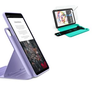 iPad Air 13 (M4) 2026 Bundle Shift Magnetic Case & Armorite® Paper-Feel Protection - Light Purple