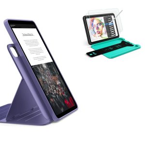 iPad Air 13 (M4) 2026 Bundle Shift Magnetic Case & Armorite® Paper-Feel Protection - Purple
