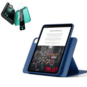 iPad Air 13 (M3) 2025 Bundle Shift Magnetic Case & Armorite  Protection - Navy Blue