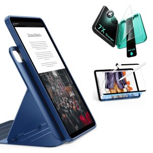 iPad Air 13 (M4) 2026 Bundle Shift Magnetic Case. Papel-Feel Magnetic & Armorite® Protection - Navy Blue