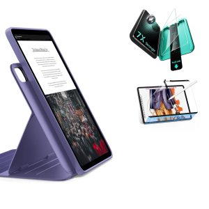 iPad Air 13 (M4) 2026 Bundle Shift Magnetic Case. Papel-Feel Magnetic & Armorite® Protection - Purple