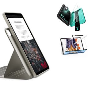 iPad Air 13 (M4) 2026 Bundle Shift Magnetic Case. Papel-Feel Magnetic & Armorite® Protection - Titanium