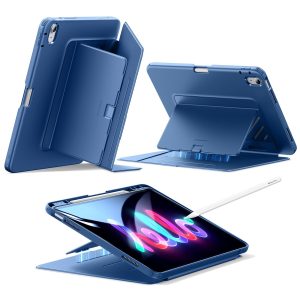 iPad Air 13 (M4) 2026 Flip Magnetic Case with Pencil Holder - Navy Blue