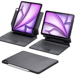 iPad Air 13 (M4) 2026 Rebound Magnetic Keyboard Case 360 - US Layout-Black