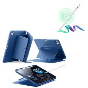 iPad Pro 11?? (2024) Flip Magnetic Case with Pencil Bundle - Navy Blue