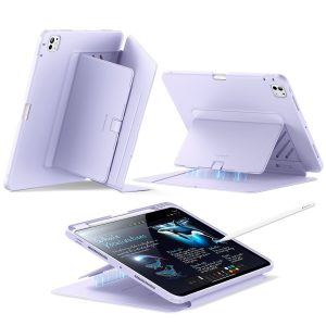 iPad Pro 11 (2024) Flip Magnetic Case with Pencil Holder - Purple