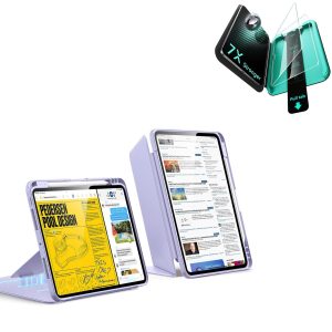 iPad Pro 11 (2025) Bundle Flip Magnetic Case with Pencil Holder & Armorite  Protection - Purple