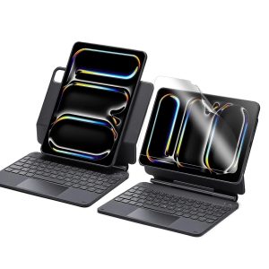 iPad Pro 11  (2025) Bundle Rebound Magnetic Keyboard Case 360 & Paper-Feel Screen Protectors - US Layout-Black