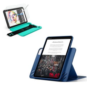 iPad Pro 11 (2025) Bundle Shift Magnetic Case & Armorite  Paper-Feel Protection - Navy Blue