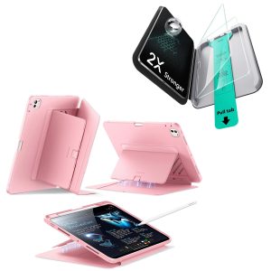 iPad Pro 11  (2025) Flip Magnetic Protection Bundle - Pink