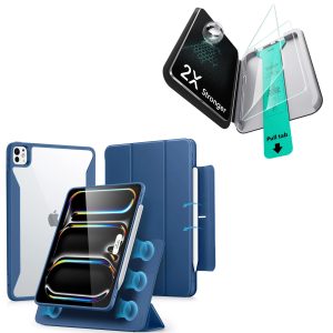 iPad Pro 11  (2025) Rebound Case and Screen Protector Bundle - Navy Blue
