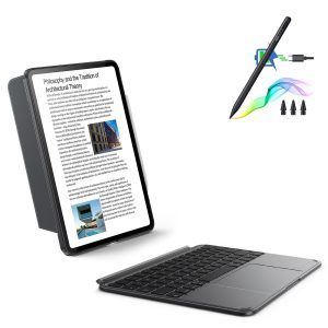 iPad 10th Gen Shift Keyboard Case (Detachable) With Digital Pencil Bundle    -US Layout Dark Gray With Dark Silver Pencil