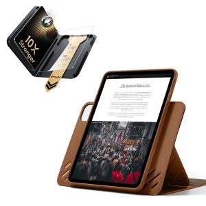 iPad Pro 11 (M5) 2025 Bundle Shift Magnetic Case & Armorite Pro Screen Protector With UltraFit Tray - Brown