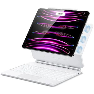 iPad Pro 12.9 (2022) Rebound Magnetic Keyboard Case - US Layout-White