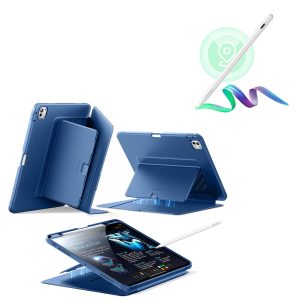 iPad Pro 13?? (2024) Flip Magnetic Case with Pencil Bundle - Navy Blue