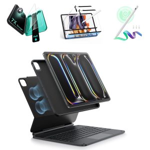 iPad Pro 13  (2024) Rebound Magnetic Keyboard Case 360 Transformation Bundle - US Layout-Black