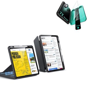 iPad Pro 13 (2025) Bundle Flip Magnetic Case with Pencil Holder & Armorite  Protection - Black