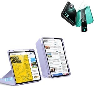 iPad Pro 13 (2025) Bundle Flip Magnetic Case with Pencil Holder & Armorite  Protection - Purple