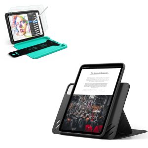 iPad Pro 13 (2025) Bundle Shift Magnetic Case & Armorite Paper-Feel Protection - Black