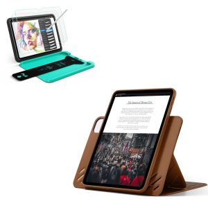 iPad Pro 13 (2025) Bundle Shift Magnetic Case & Armorite  Paper-Feel Protection - Brown