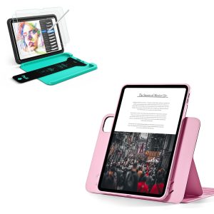 iPad Pro 13 (2025) Bundle Shift Magnetic Case & Armorite  Paper-Feel Protection - Pink