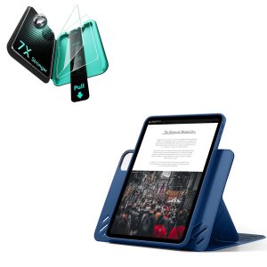 iPad Pro 13 (2025) Bundle Shift Magnetic Case & Armorite  Protection - Navy Blue
