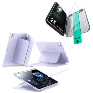 iPad Pro 13  (2025) Flip Magnetic Protection Bundle - Purple