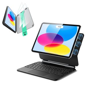 iPad 11 (A16. 2025) Rebound Magnetic Keyboard Case Protection Bundle-US Layout-Black