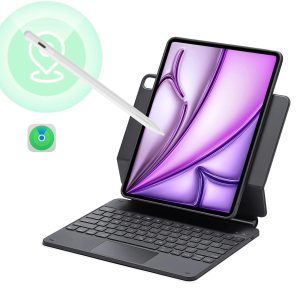 iPad Air 13 (2025) Rebound Magnetic Keyboard Case 360 Pencil Bundle-US Layout-Black