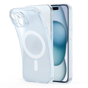 iPhone 15 Plus Zero Clear Case (HaloLock) - Frosted Blue