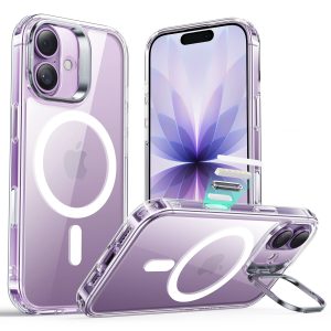 iPhone 17 Classic Hybrid Magnetic Case (Camera Control. Stash Stand) - Clear
