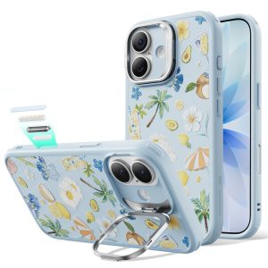 iPhone 17 Classic Hybrid Magnetic Case (Camera Control. Stash Stand) - Tropical Paradise
