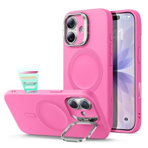 iPhone 17 Cloud Soft Magnetic Case (Camera Control. Stash Stand) - Rosy Pink