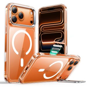 iPhone 17 Pro Classic Hybrid Magnetic Case (Camera Control. Stash Stand) - Clear