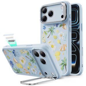 iPhone 17 Pro Classic Hybrid Magnetic Case (Camera Control. Stash Stand) - Tropical Paradise