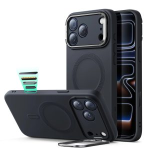 iPhone 17 Pro Cloud Soft Magnetic Case (Camera Control. Stash Stand) - Black