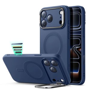 iPhone 17 Pro Cloud Soft Magnetic Case (Camera Control. Stash Stand) - Navy Blue