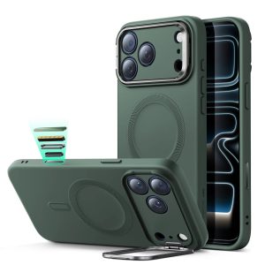 iPhone 17 Pro Max Cloud Soft Magnetic Case (Camera Control. Stash Stand) - Olive Green