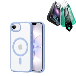 iPhone 17e Bundle Classic Hybrid Magnetic Case & Armorite® Screen Protector - Frosted Light Blue
